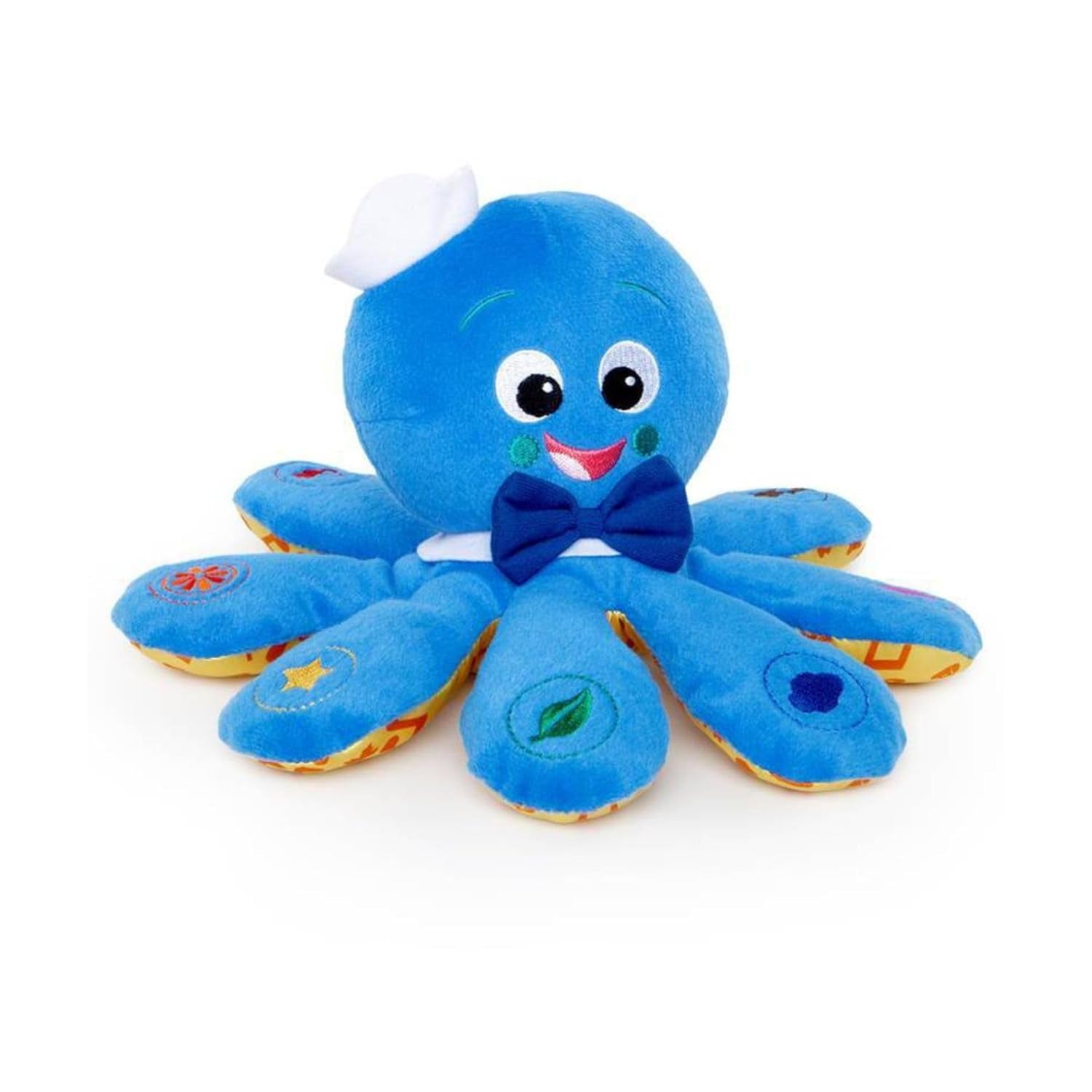 Octoplush Musical Huggable Stuffed Animal Plush Toy, Learn Colors in 3 Languages, Blue, 11" Age 3 Month and Up,